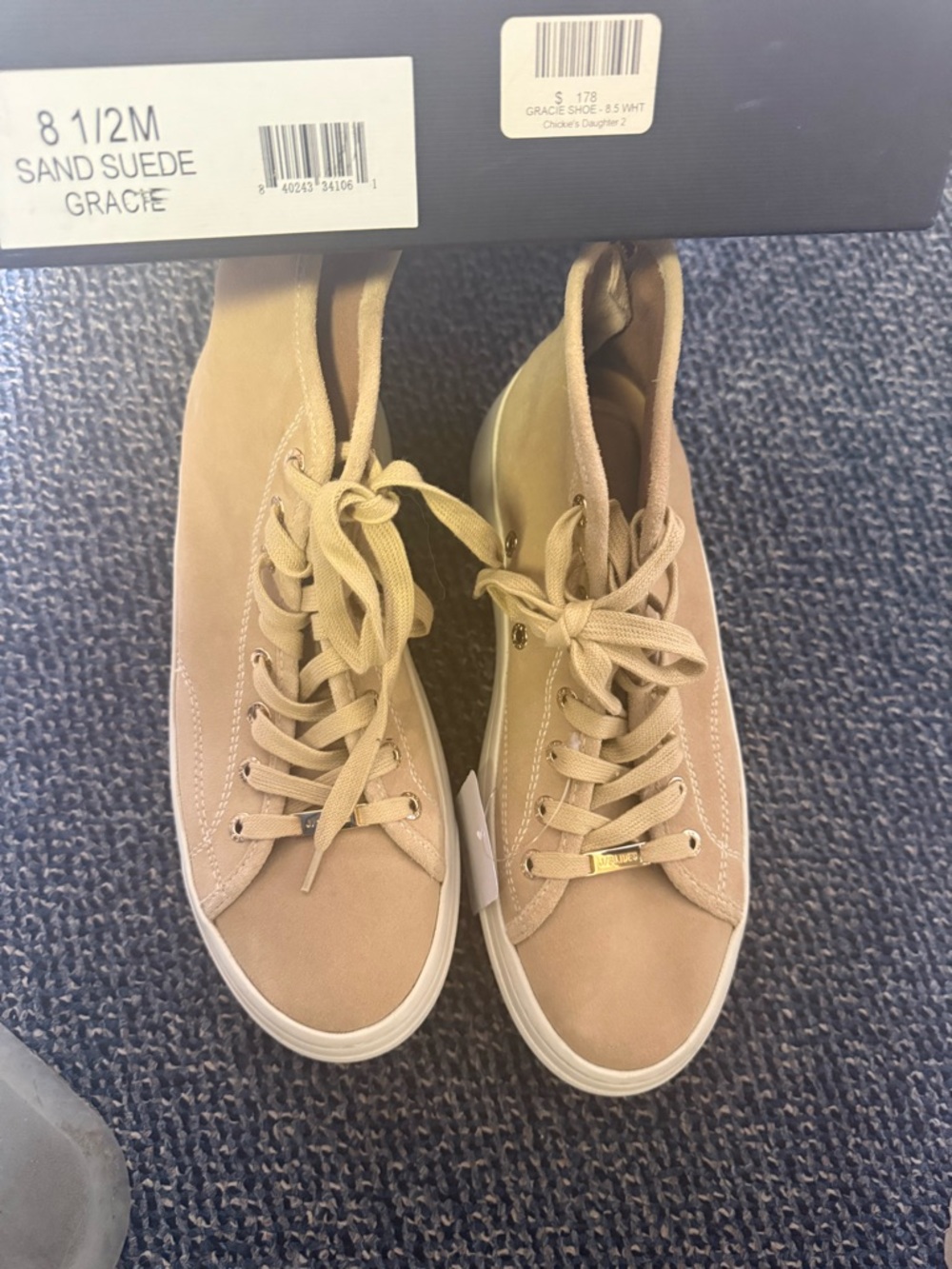 J/SLIDES Sand Suede High-Top Sneakers